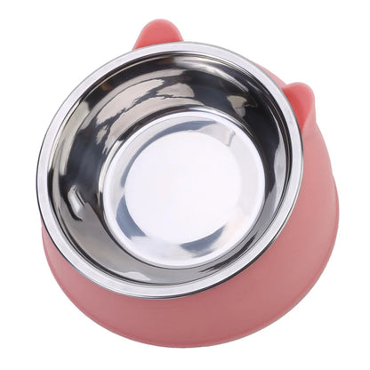 1pc Cat Stainless Steel Bowl