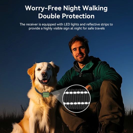 Electric Dog Training Bark Stop Collar With Remote Control