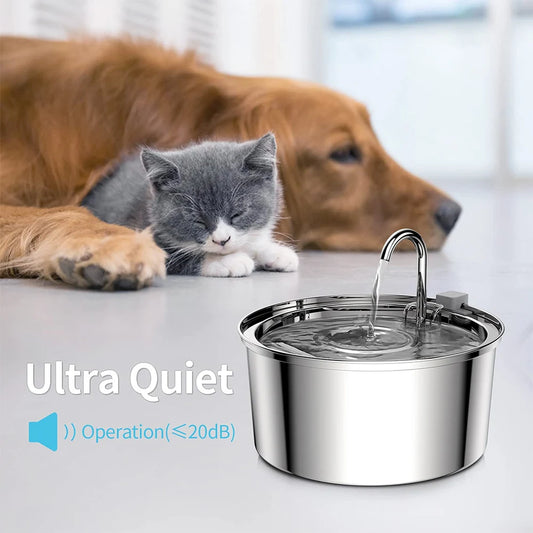 Stainless Steel Pet Automatic Water Fountain