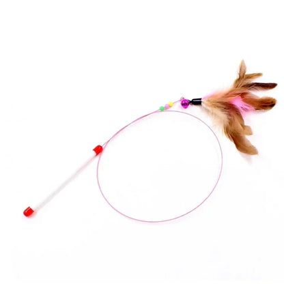 Simulation Bird Cat Toy – Suction Cup Feather Teaser Wand for Play