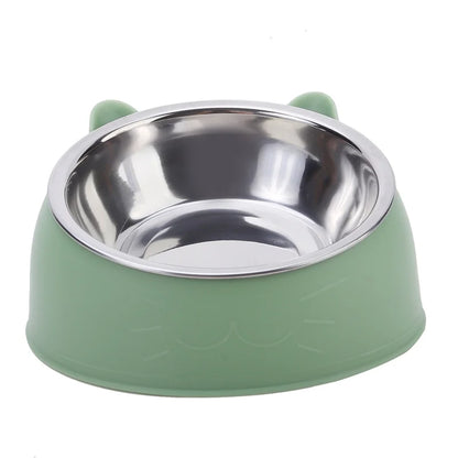 1pc Cat Stainless Steel Bowl