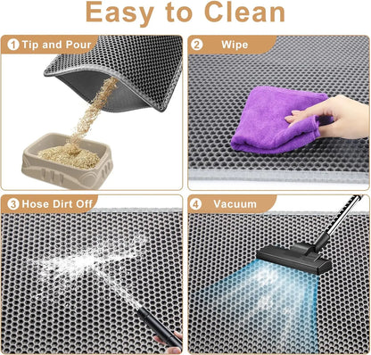 Cat Litter Resistant Waterproof Anti-slip Cat Litter Mat