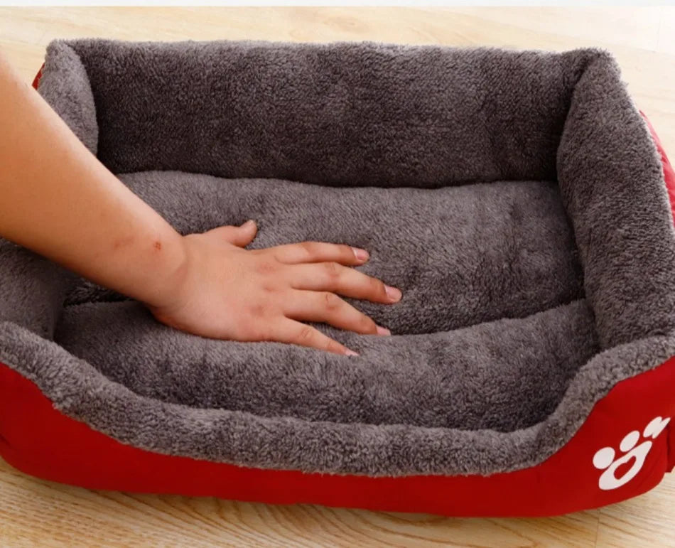 Large Pet Square Plush Washable  Mattress