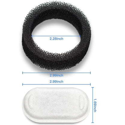 Replacement Filters for Pet Water Fountain Stainless Steel Dispenser Feeders