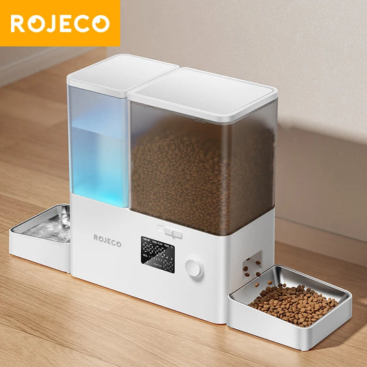 Auto 5L Cat Kibble Dispenser with 3.5L Water Refill