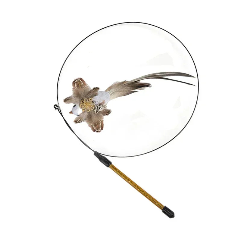 Simulation Bird Cat Toy – Suction Cup Feather Teaser Wand for Play