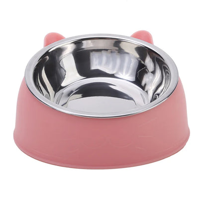 1pc Cat Stainless Steel Bowl