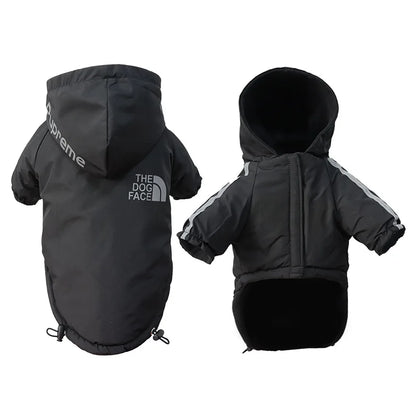 Winter Warm Fleece Waterproof Reflective Pet Clothes For Small to Medium Pet
