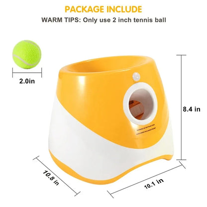 Automatic Dog Tennis Ball Launcher Rechargeable Catapult 6 Ball
