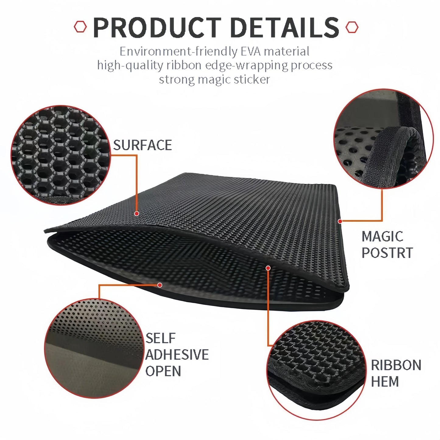 Large size Double Layer Waterproof Cat Litter Mat