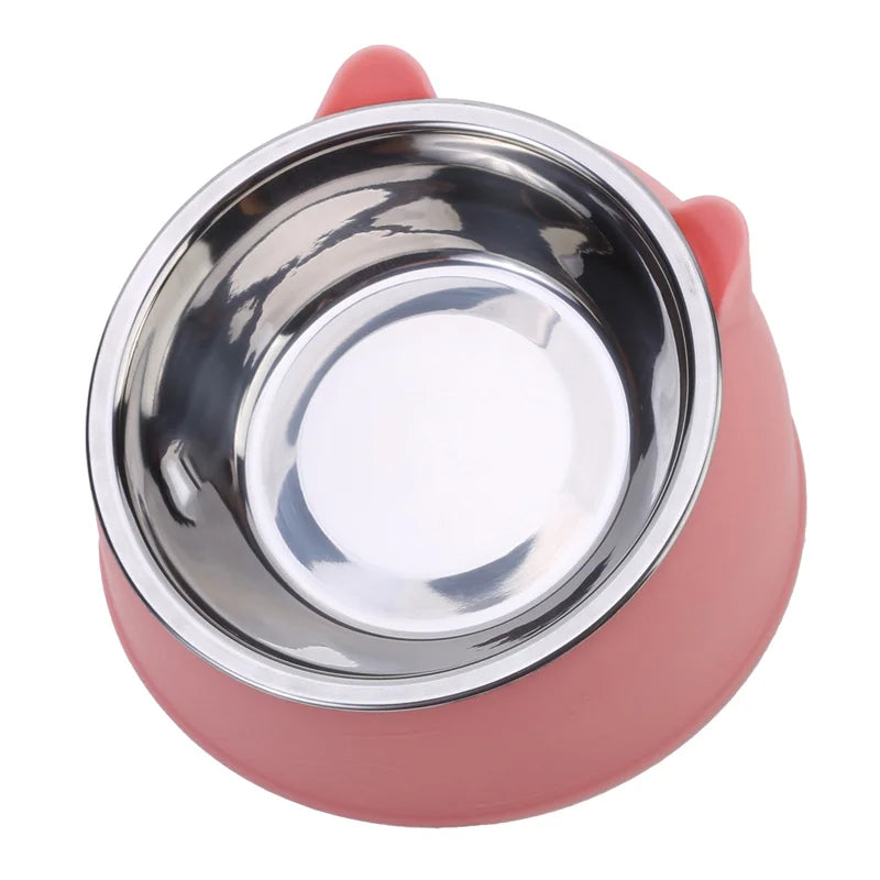 1pc Cat Stainless Steel Bowl