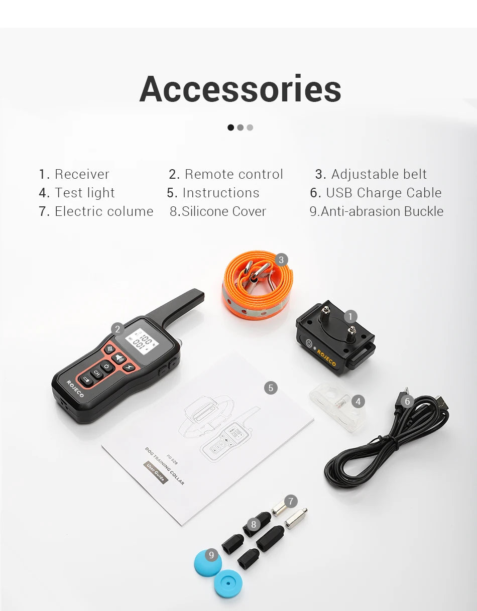 1000m Electric Dog Training Collar with Remote Control