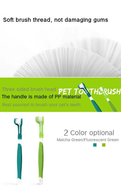 3-Sided Pet Toothbrush