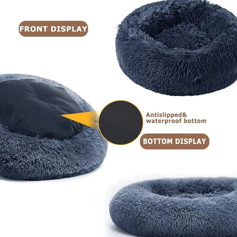Round Pet Bed for Large Dog - Super Soft
