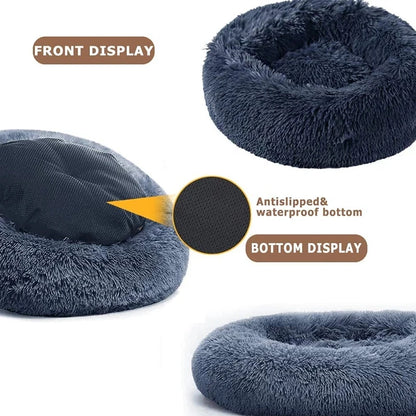 Round Pet Bed for Large Dog - Super Soft