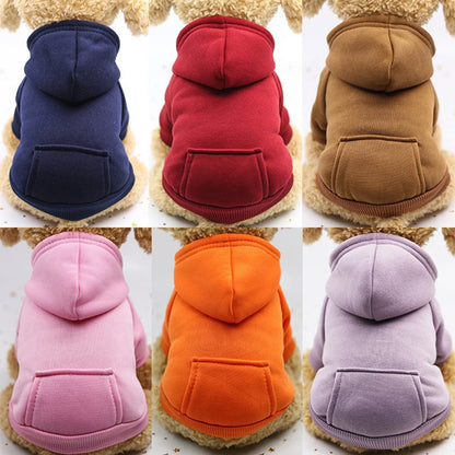 Autumn And Winter Hooded Sweater Pet Clothes