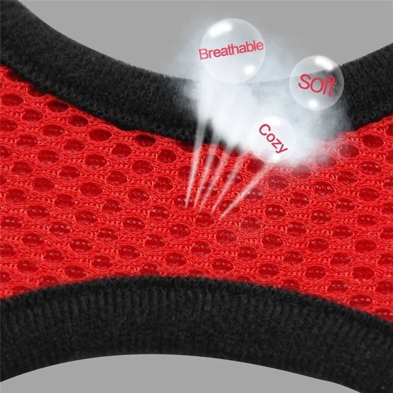 Adjustable Vest Polyester Mesh Breathable Harnesses Reflective for Pet
