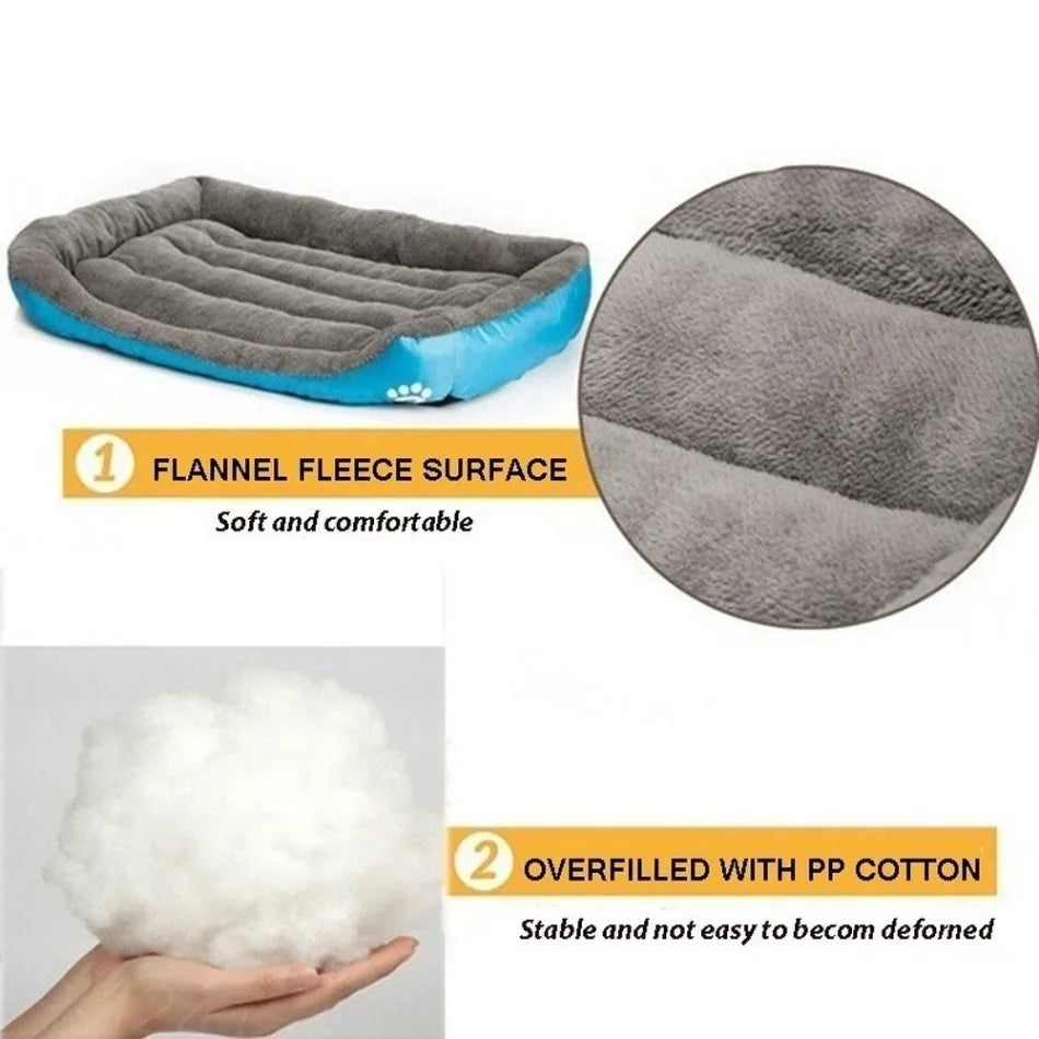 Large Pet Square Plush Washable  Mattress