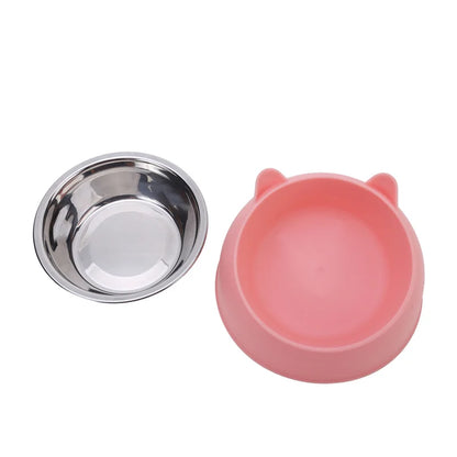 1pc Cat Stainless Steel Bowl