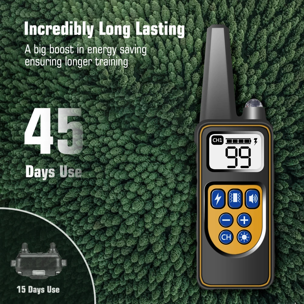 Dog Training Collar with Remote, IP67 Waterproof