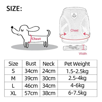 Adjustable Mesh Pet Harness