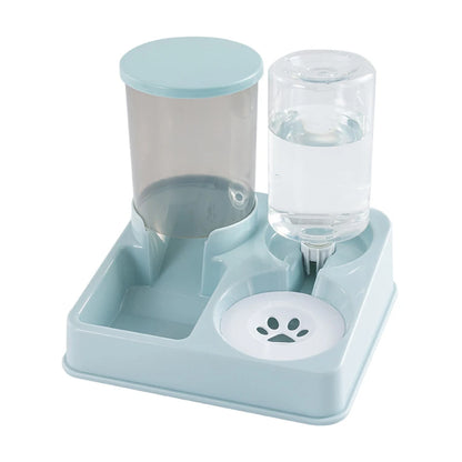 2 In 1 Tilted Automatic Pet Food And Water Feeder Gravity Food Feeder and Waterer